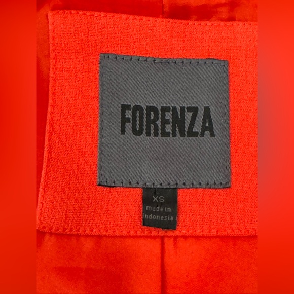 Forenza by limited bright orange red peacoat jacket  EUC - Picture 9 of 9